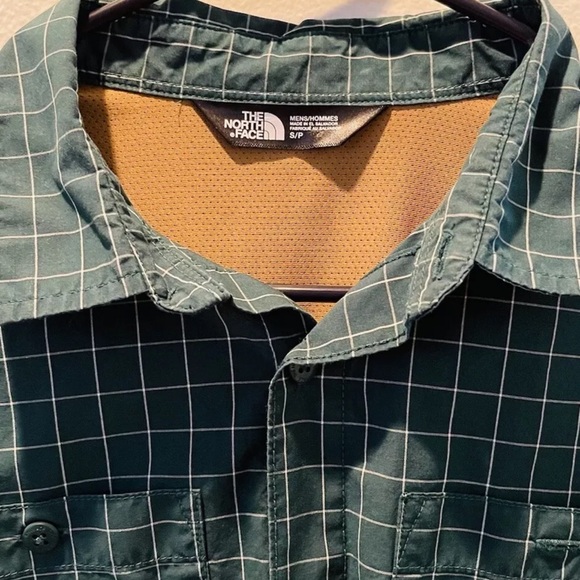 The North Face  Shirt Mens Size Small Green Plaid Long Sleeve Button - Picture 4 of 15